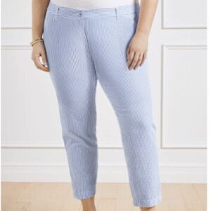 Talbots Perfect Crop Stripe Pants